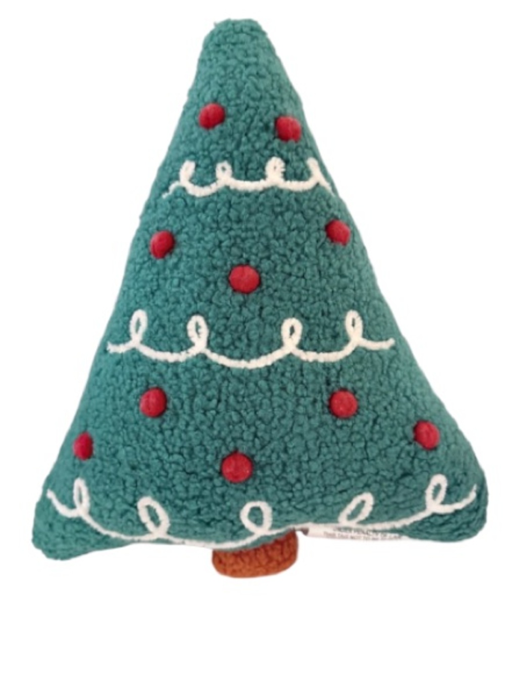 ⭐️Wondershop Sherpa Plush Christmas Tree Pillow - 15” NWT